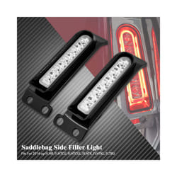 Motorcycle Rear Fender LED Lights For Harley Touring Road King Electra - Chrome Fender Light