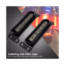 Motorcycle Rear Fender LED Lights For Harley Touring Road King Electra - Black Fender Light