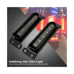 Motorcycle Rear Fender LED Lights For Harley Touring Road King Electra - Black Fender Light