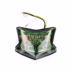 Integrated Rear LED Tail Light Turn Signal Indicator Lamp Fit For KAWASAKI - green
