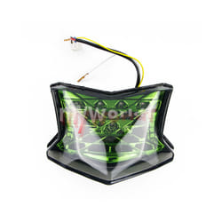 Integrated Rear LED Tail Light Turn Signal Indicator Lamp Fit For KAWASAKI - green