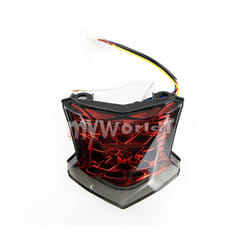 Integrated Rear LED Tail Light Turn Signal Indicator Lamp Fit For KAWASAKI - Red