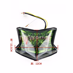 Integrated Rear LED Tail Light Turn Signal Indicator Lamp Fit For KAWASAKI - Red
