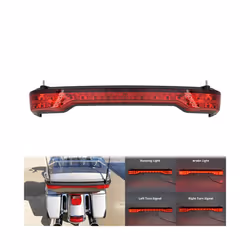 Motorcycle Rear Tour-Pak King Tour Pack LED Brake Turn Signal Light Tail - Tour Pack Light A