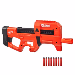 Nerf Fortnite Compact SMG Motorized Dart Blaster, Ultra Red Wrap, 8-Dart Internal Clip, Includes 8 Nerf Elite Foam Darts