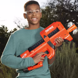 Nerf Fortnite Compact SMG Motorized Dart Blaster, Ultra Red Wrap, 8-Dart Internal Clip, Includes 8 Nerf Elite Foam Darts