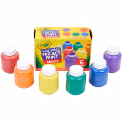 CRAYOLA 6 Washable Kids Paint, 54-1204