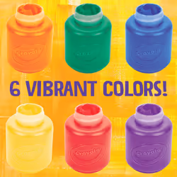 CRAYOLA 6 Washable Kids Paint, 54-1204