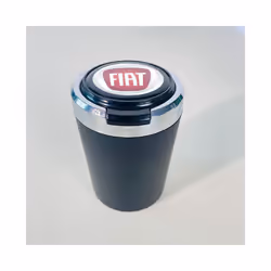 Ashtrays Car cigarette ashtray cup with lid with LED light portable detachable - black