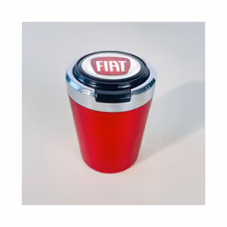 Ashtrays Car cigarette ashtray cup with lid with LED light portable detachable - Red
