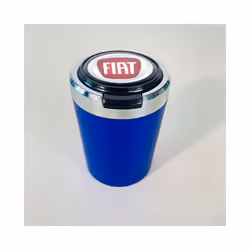 Ashtrays Car cigarette ashtray cup with lid with LED light portable detachable - Blue