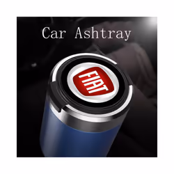 Ashtrays Car cigarette ashtray cup with lid with LED light portable detachable - Blue