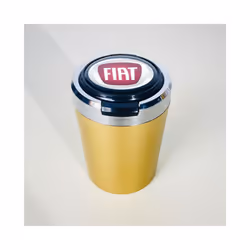 Ashtrays Car cigarette ashtray cup with lid with LED light portable detachable - Gold