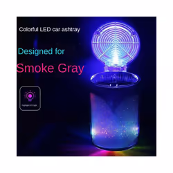 Ashtrays Car Ashtray With LED Colorful Car Ashtray Vehicle Cup Holder - B02
