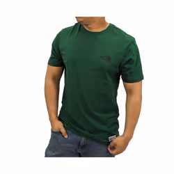 The North Face Mens Graphic TNF Logo T Shirts - Green, S