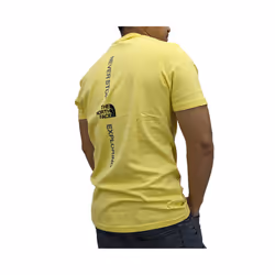 The North Face Mens Graphic TNF Logo T Shirts - Yellow, S