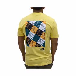 The North Face Mens Graphic T Shirts Story Box Tee - Yellow, S