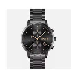 HUGO BOSS MENS INTEGRITY CHRONO WATCH HB1513780 BLACK