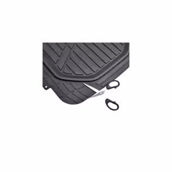 Amazon Basics Deep Dish Universal Heavy Duty PVC Floor Mats Set 4 piece with Cargo Liner, All-Weather Protection waterproof Trim To Fit for Cars, Aut
