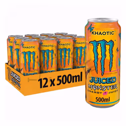 Monster Energy Drink | 500ml Cans | Assorted Flavors - 12 x Khaotic