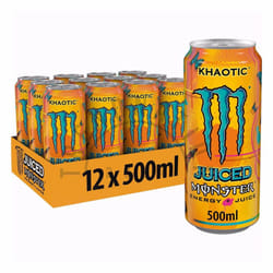 Monster Energy Drink | 500ml Cans | Assorted Flavors - 12 x Khaotic