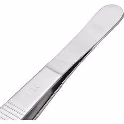 sourcingmap 1 Pcs 6.3-Inch Stainless Steel Straight Blunt Tweezers with Serrated Tip Daily Garden Tool
