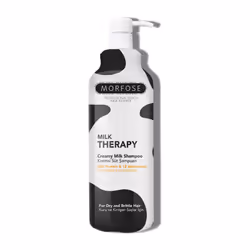Morfose Professional Milk Therapy Creamy Hair Shampoo for Dry Damaged or Brittle Strands Repairs and Protects fuller hea ...