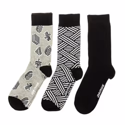Pack-3 Calcetines Caña Alta Y Puño Antipresión Jf3lsmc01-multicolor Para Hombre - multicolor, TU