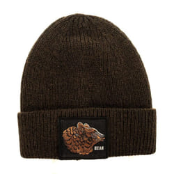 Gorro Con Dobladillo Y Etiqueta En La Frontal Jfbn18w04 Hombre - brown, TU