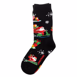 Calcetines Caña Alta Y Puño Antipresión Wjflsfunch07-multicolor Para Mujer - black, TU