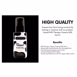 Morfose Milk Therapy Serum  Nurishment and Protection  Silkier  Shinier  Healthier-looking and Stronger Hair  Split-end Healing  provides Softness  Vi