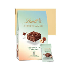 Lindt Choco Wafer Milk Chocolate & Hazelnut 135g - Pack Of 16