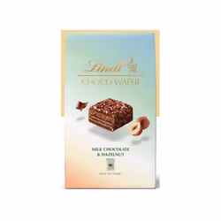 Lindt Choco Wafer Milk Chocolate & Hazelnut 135g - Pack Of 16
