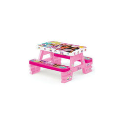 Dolu Barbie Kids Picnic Table Indoor Outdoor Garden Age 2+ - Pink
