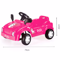 Dolu Pink Unicorn Smart Car Kids Ride On Toy Pedal Powered Operated Girls 3 Years +