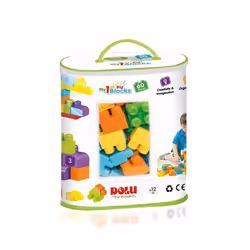 Dolu Big Blocks 60 Pieces Filled Printed Bag Building Multi Colour
