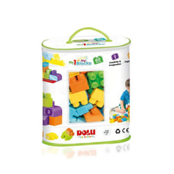 Dolu Big Blocks 60 Pieces Filled Printed Bag Building Multi Colour