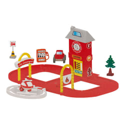 36 Pcs Kids Police & Fire Dept Car Helicopter Set - Fire