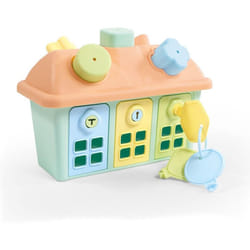Dolu Shape Sorter Happy House with Lockable Doors