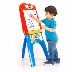 Dolu My First Foldable Jumbo Magnetic White Drawing Board Easel For Childrens