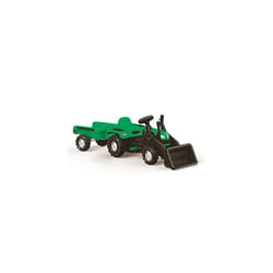 Dolu Children's Ride On Ranchero Tractor with Trailer & Movable excavator Ride on - Green
