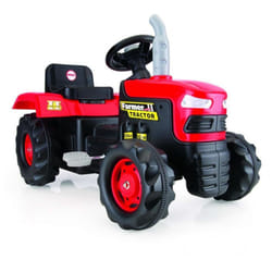 Dolu Kids Tractor Pedal Operated Ride On Truck Red Indoor Outdoor Garden Toys