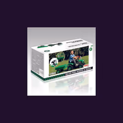 Dolu Kids Tractor Pedal Ride On Truck with Trailer Green 3 Years+