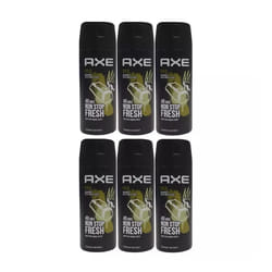 6 x AXE (LYNX) GOLD 150ml Deodorant Body Spray Oud Wood & Fresh Vanilla Scent