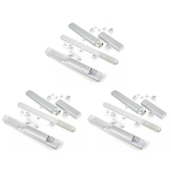 3 x Glass Nail File With Swarovski Crystals, Case, Double Sided