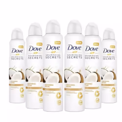 6 x 250ml Dove Coconut & Jasmin Anti-Perspirant Deodorant Spray