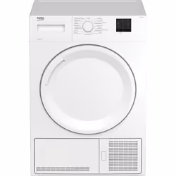 Beko DTKCE90021W 9kg Condenser Tumble Dryer with Sensor Programmes, Freestanding, Front-load, Condensation, White, Buttons, R ...