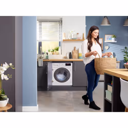 Beko b100 WTIK86151F Integrated 8kg 1600rpm Washing Machine with Quick Programme