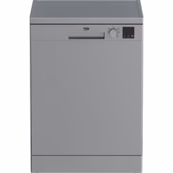 Beko DVN05320S, Freestanding, Full size (60 cm), Silver, Silver, Rotary, Touch, LED