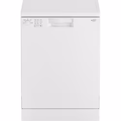 Zenith ZDW600W Full Size Dishwasher with 4 programmes, Freestanding, Full size (60 cm), White, White, Rotary, LED